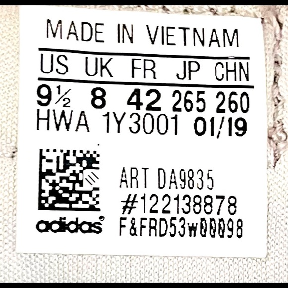 ADIDAS Running Sneakers HWA 1Y3001 Gray/Gold Color Women’s Size 9.5 - Picture 4 of 5